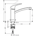 Hansgrohe Focus køkkenarmatur, steel optik