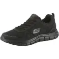 SKECHERS for man. 52631 Track shoes black (46), Fabric, Flat, 1 to 3 cm, Sport, Running