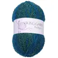 Viking of Norway Pleddgarn 350 g Blå/grønn 730