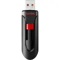 SanDisk Cruzer Glide - USB-flashstasjon - 32 GB - USB 2.0 - svart, rød