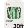 Fender Original 30ft Kveilet Rett / Vinklet Instrumentkabel Surf Green