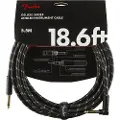Fender Deluxe 186 Fot Lang Rett/Vinklet Instrumentkabel Svart Tweed