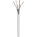 Goobay - Samlet kabel - 50 m - SFTP, PiMF - CAT 6a - halogenfri, innendørs, rund, flertrådet - grå