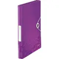 Leitz WOW - Boksfil - bokryggbredde: 30 mm - for A4 - kapasitet: 250 ark - metallisk purpur