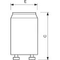 Philips S2 4-22W, Starter, Hvit, Plast, fluorescent lamps with electromagnetic ballast, 4 W, 22 W