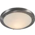 QAZQA Moderne taklampe stål 31 cm IP44 - Yuma