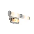QAZQA Moderne vegglampe krom IP44 - Bath 2