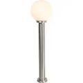 QAZQA Moderne utelampe stolpe stål rustfritt stål 100 cm - Sfera