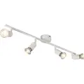 QAZQA Moderne spotlight hvit tiltbar 4-lys - Jeany