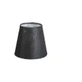 QAZQA Linen klips-skjerm sort 12 cm rund
