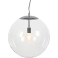 QAZQA Skandinavisk pendellampe krom med klart glass - Ball 50