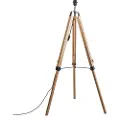 QAZQA Rustikk gulvlampe tre uten skjerm - Tripod