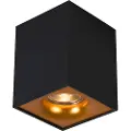 QAZQA Moderne spotlight svart med gull - Quba Delux