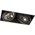QAZQA Innfelt spotlight svart AR111 tiltbar og roterbar - Oneon