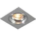 QAZQA Kvadratisk innfelt spotlight i aluminium roterbar og vippbar - Chuck