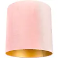 QAZQA Fløyelsskjerm rosa 40/40/40 med gullinteriør
