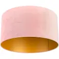 QAZQA Fløyelsskjerm rosa 50/50/25 med gullinteriør