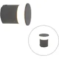QAZQA Moderne utendørslampe mørkegrå 12 cm inkl. LED - Bar