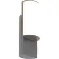 QAZQA Moderne utendørs vegglampe mørkegrå inkl. LED - Harry