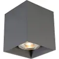QAZQA Moderne spotlight mørkegrå - Qubo 1