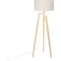 QAZQA Gulvlampe stativ tre med pepper skjerm 50 cm - Puros