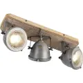 QAZQA Industriell spotlight stål med tre tiltbar 3-lys - Emado