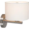 QAZQA Moderne vegglampe hvit rund - VT 1