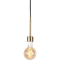 QAZQA Moderne pendellampe bronse med svart ledning - Combi 1