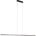 QAZQA Moderne pendellampe sort 150 cm inkl. LED - Banda