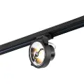 QAZQA LED 3-fase sporspotlight svart 15W 2700K inkl. AR111 - Expert