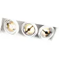 QAZQA Nedfelt spotlight hvit AR111 uten ramme 3-lys - Oneon