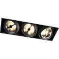 QAZQA Nedfelt spotlight sort AR111 trimless 3-lys - Oneon