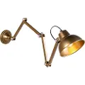 QAZQA Industriell vegglampe messing justerbar - Avon