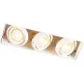 QAZQA Nedfelt spotlight hvit roterbar og tiltbar trimless 3-lys - Oneon