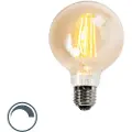 LUEDD E27 Dimmbar LED-pære G95 gull 5W 450lm 2200K