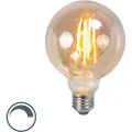 LUEDD E27 G95 Dimmbar LED-pære Røykglass 5W 380lm 2200K