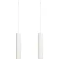QAZQA Sett med 2 designhengelamper hvit - Tuba Small