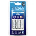 Eneloop Basic BQ-CC51 - Batterilader - plastic free - (for 4xAA/AAA) 4 x AAA - NiMH - 800 mAh (Europlug)