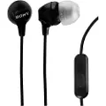 Sony MDR-EX15AP - EX Series - ørepropper med mikrofon - i øret - kablet - 3,5 mm jakk - svart