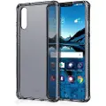 Itskins Spectrum Clear Antimicrobial - Baksidedeksel for mobiltelefon - termoplast-polyuretan (TPU) - svart, gjennomsiktig - for Huawei P20