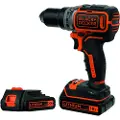 Black & Decker Black+Decker drill/driver BLACK+DECKER SKRUEDRIV 18V BL186KB 52Nm 2x2.0Ah BL