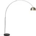 QAZQA Stålbuelampe med metallskjerm 33 cm justerbar - XXL