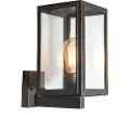 QAZQA Industriell vegglampe grå IP44 - Sutton Up