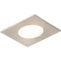 QAZQA Moderne nedfelt spotlight firkantet stål inkl. LED IP65 - Simply