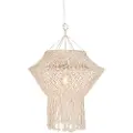 QAZQA Rustikk pendellampe Makramé 90 cm - String