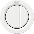 Geberit betj. Omega01 2skyl Hv - fjernudløsning pneumatisk - Alpin-hvid