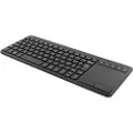 Deltaco Wireless mini Keyboard with Touchpad Nordic Black - Tastatur - Nordisk - Svart