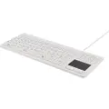 Deltaco TB-506 - Tastatur - med styreplate - USB - Nordisk - hvit