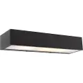 QAZQA Design rektangulær vegglampe sort 35 cm - Houx