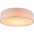 QAZQA Taklampe rosa 40 cm inkl. LED - Drum LED